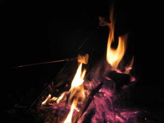 Roasting Marshmellows at Mountain Thyme